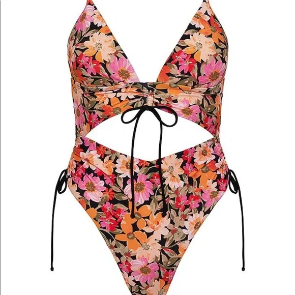 FOR LOVE & LEMONS Vienna Floral One-piece - Picture 10 of 11